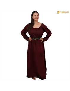 Long medieval dress model Maiden, brown