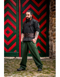 Dirk medieval pants, green color