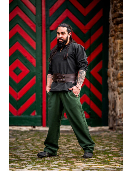 Dirk medieval pants, green color