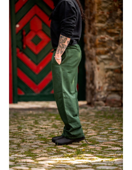 Dirk medieval pants, green color
