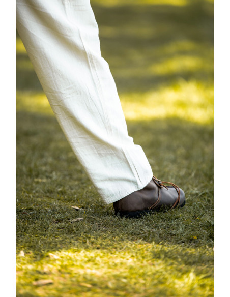 Dirk medieval pants, natural white color