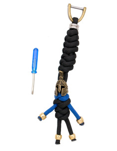 Paracord keychain, Spartan model, various colors