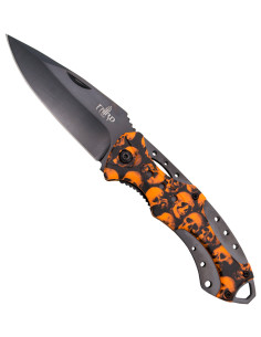 Third knife with orange skull handle (21.2 cm.)