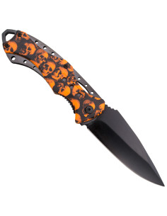 Third knife with orange skull handle (21.2 cm.) 2