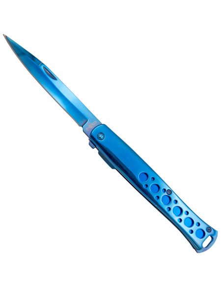 Third brand pocket knife, bright blue...