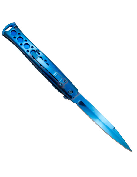 Third brand pocket knife, bright blue...