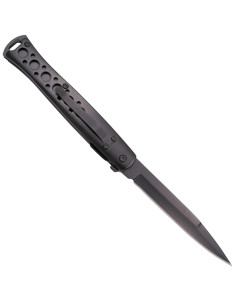 Third brand pocket knife, matte black model (22.8 cm.) 2
