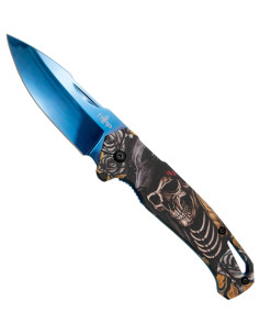 Third tactical knife 3D skull design (20.3 cm.)