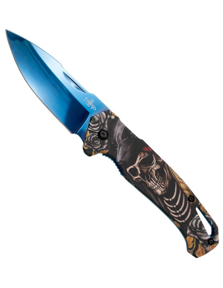 Third tactical knife 3D skull design...