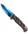 Third tactical knife 3D skull design (20.3 cm.)