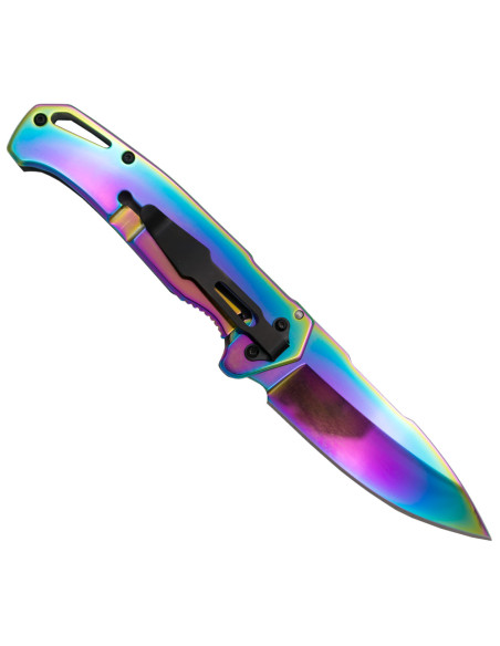 Third tactical knife 3D rainbow skull...