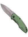 Third tactical knife with green handle (15.4 cm.)