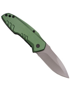 Third tactical knife with green handle (15.4 cm.) 2