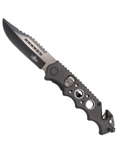 Third Tactical Knife Blackened Skulls (21.2 cm)