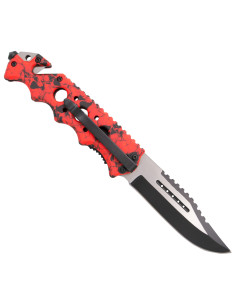 Third tactical knife, skull design, red (21.2 cm.) 2