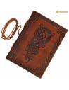 Celtic knots leather diary, handmade