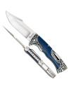 Albainox field knife with blue stamina handle (22.50 cm.)