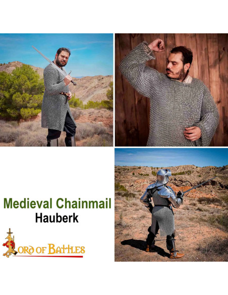 Hauberk model aluminum chain mail (16...