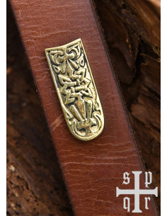 Viking brass belt tip for decoration 2