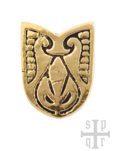 Viking brass belt fitting ideal for decorating