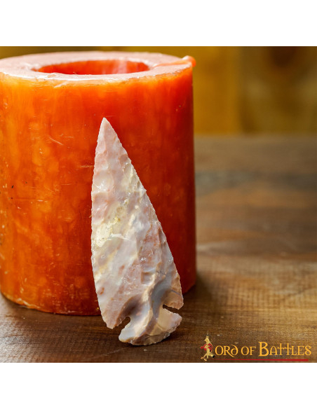 Handmade flint stone arrowhead,... Handmade flint stone arrowhead,...