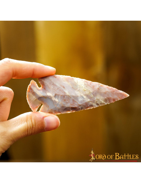 Handmade flint stone arrowhead,... Handmade flint stone arrowhead,...