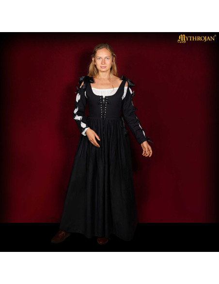 Irish Medieval Renaissance Dress, Black