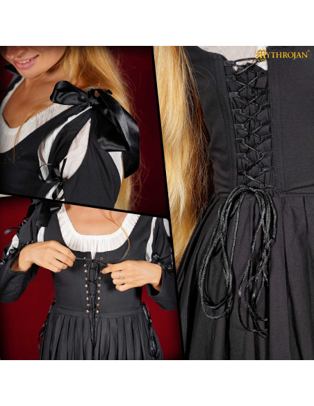 Irish Medieval Renaissance Dress, Black