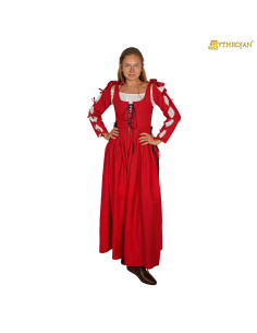 Irish Medieval Renaissance Dress, Red
