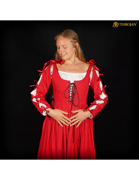 Irish Medieval Renaissance Dress, Red