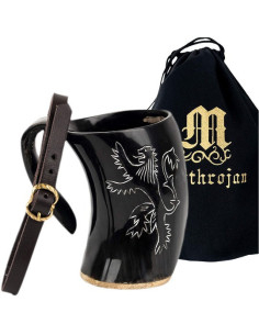 Medieval Viking Rampant Lion Drinking Jug (800 ml.)