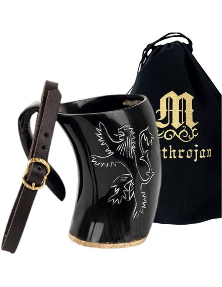 Medieval Viking Rampant Lion Drinking...