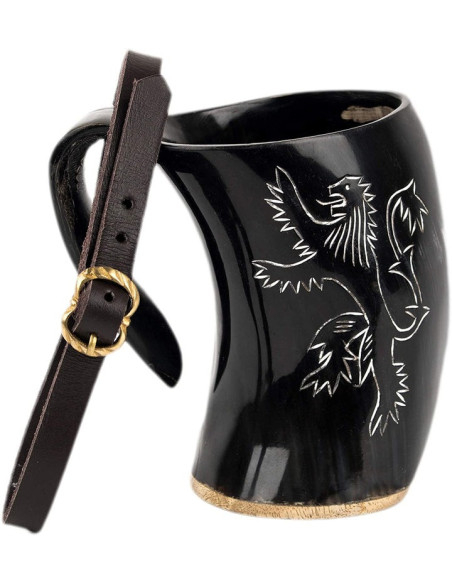 Medieval Viking Rampant Lion Drinking...