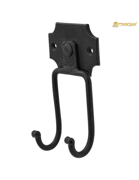 Medieval wrought iron wall mount for...
