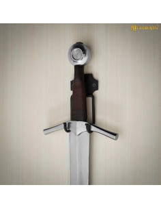 Medieval wrought iron wall mount for swords 2
