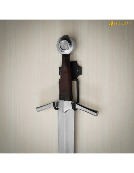 Medieval wrought iron wall mount for...