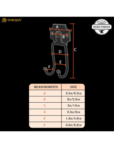 Medieval wrought iron wall mount for...