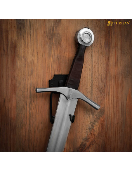 Medieval wrought iron wall mount for...