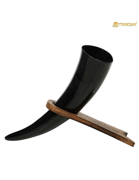 Wooden horn stand (17.7 cm)