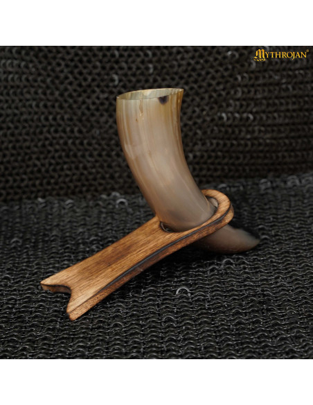 Wooden horn stand (17.7 cm)