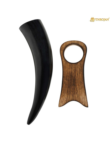 Wooden horn stand (17.7 cm)