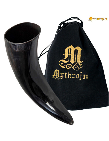 Viking drinking horn with bag (400 ml.)
