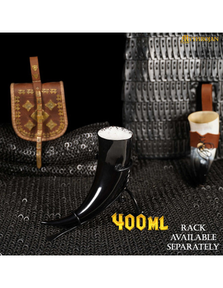 Viking drinking horn with bag (400 ml.)