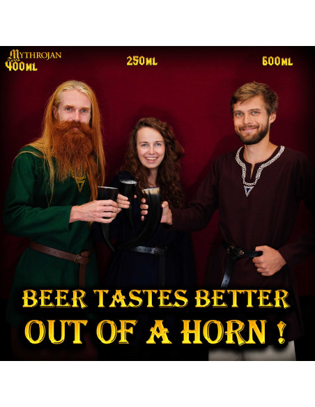 Viking drinking horn with bag (400 ml.)