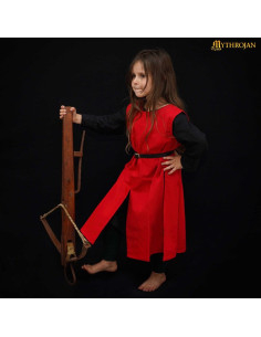 Medieval Viking Warrior Tabard for Kids, Red 2