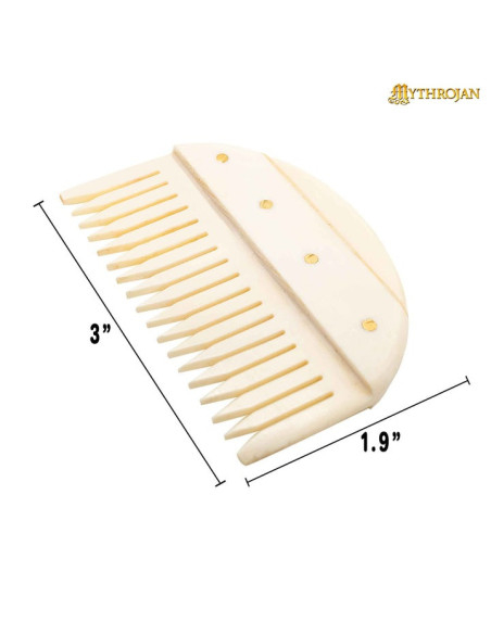 Handmade medieval Germanic comb (8 cm.)