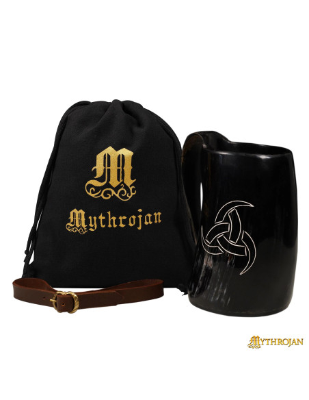 Medieval Drinking Jug Triple Horn of...