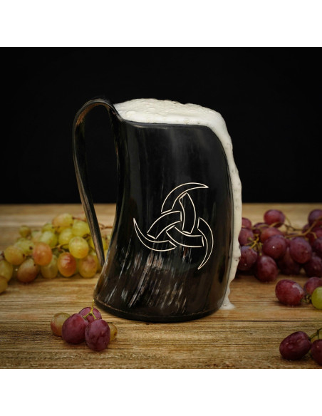 Medieval Drinking Jug Triple Horn of...