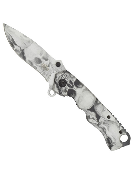 SCK Skull Pocket Knife with Thumb Stud