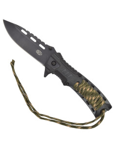 SCK tactical knife with rope and lighter
